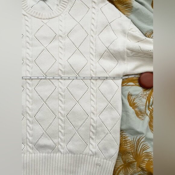 Sunday Best Peggy sweet cable sweater M whisper white - Picture 5 of 5